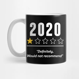 2020 Definitely Would Not Recommend 1 Star Rating Souvenir Mug